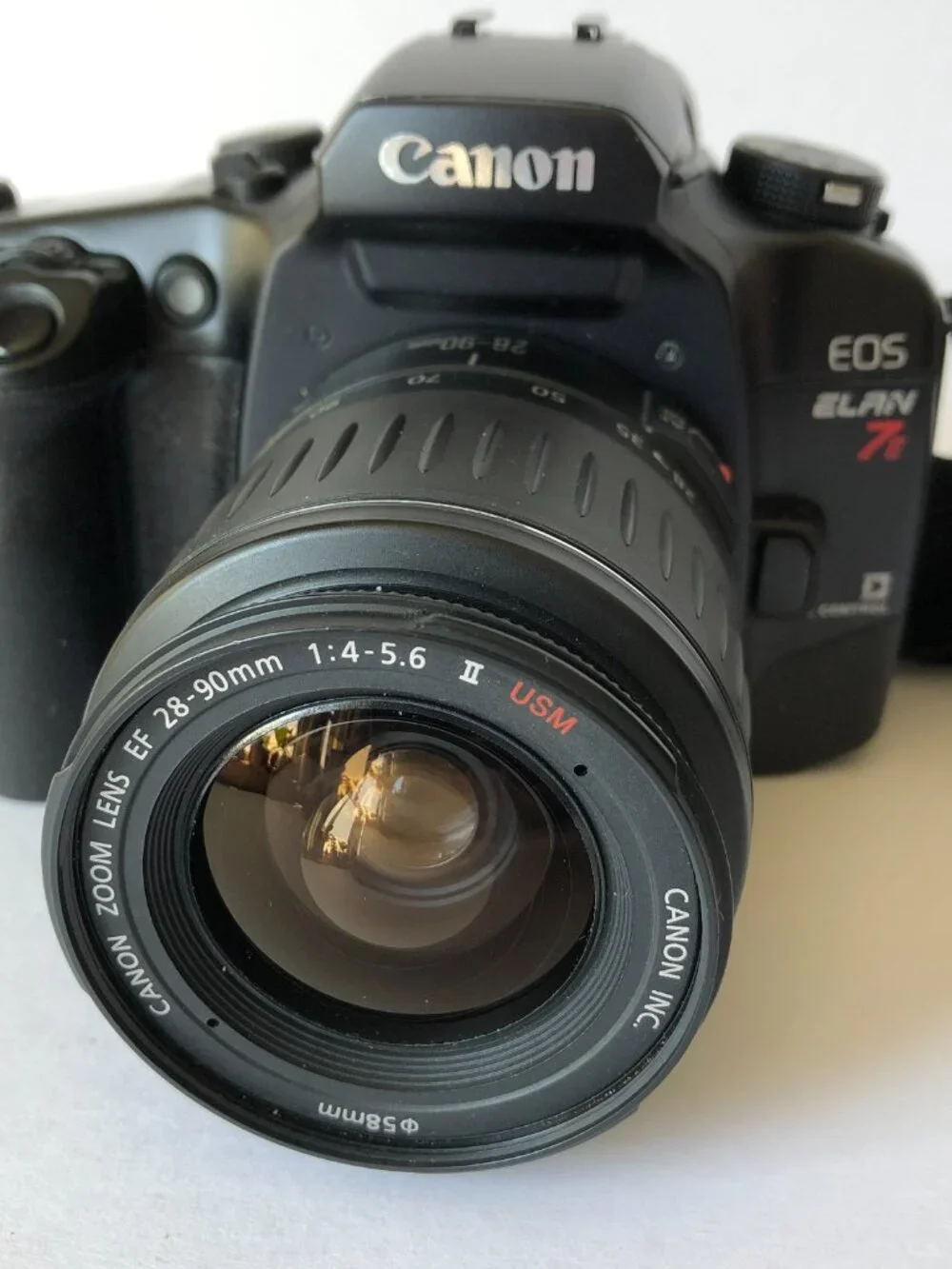 MINT Canon EOS 7 ELAN 7E 35mm Film Camera EF 50mm F/1.8 II From JAPAN